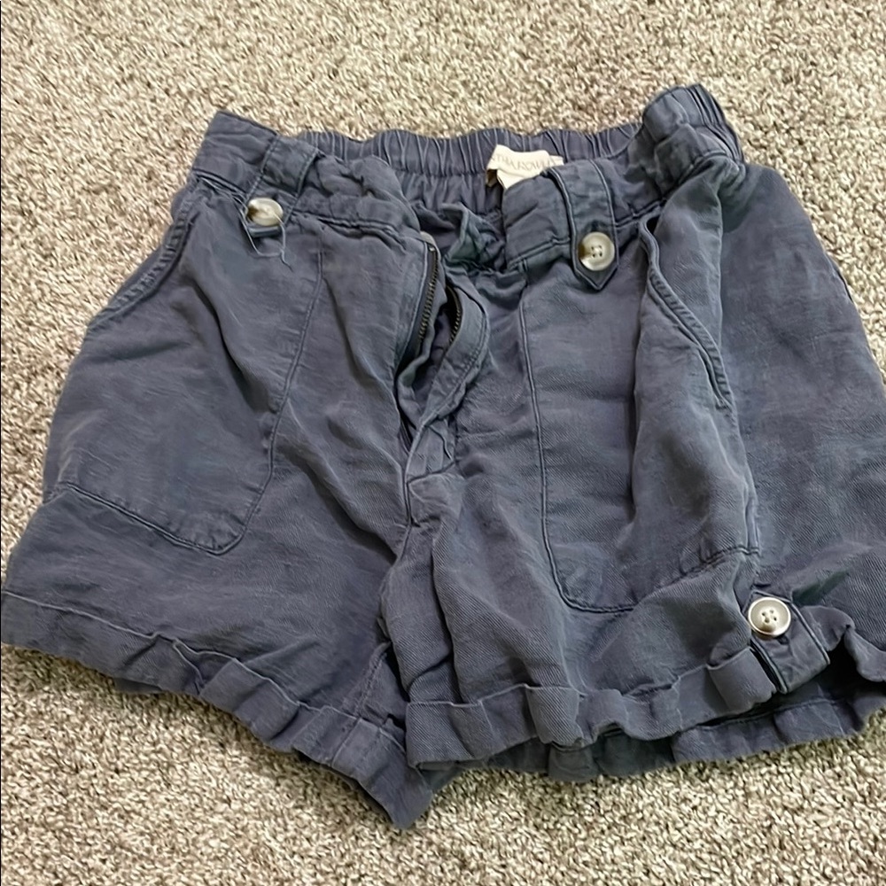Blue Cargo Shorts Relaxed Fit